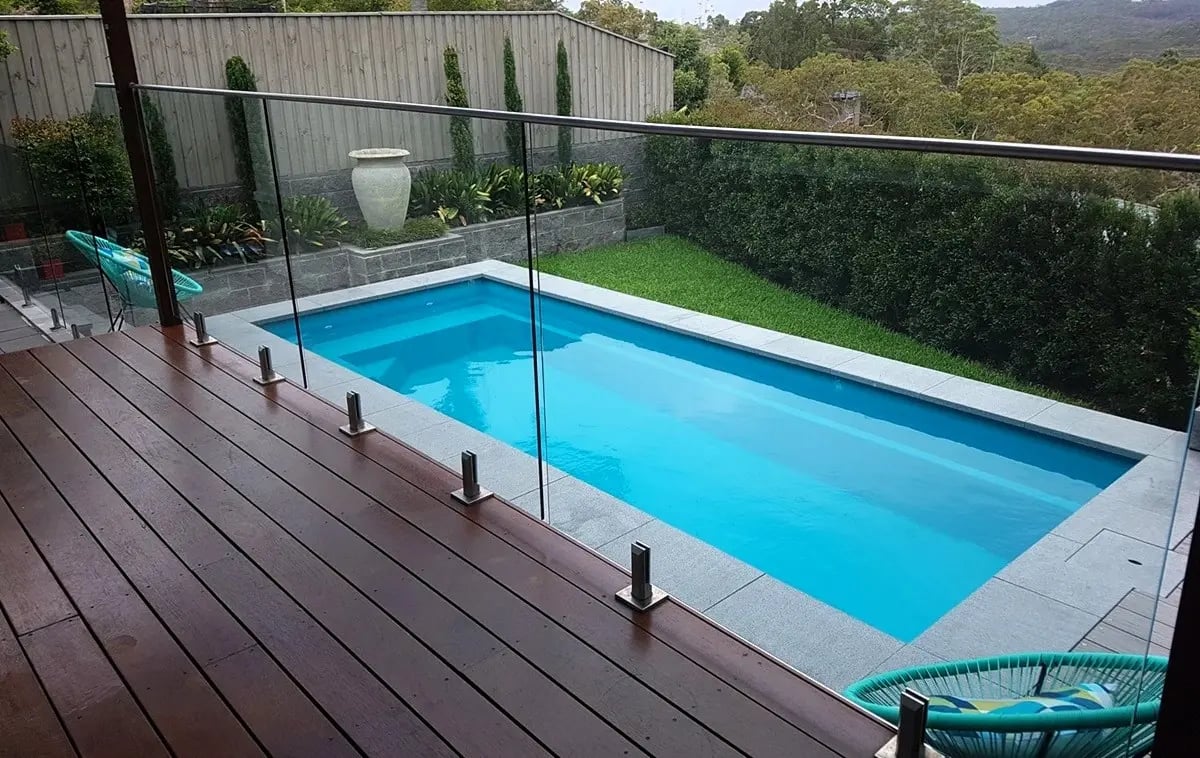 Flat Bottom Above Ground Fibreglass Pool 