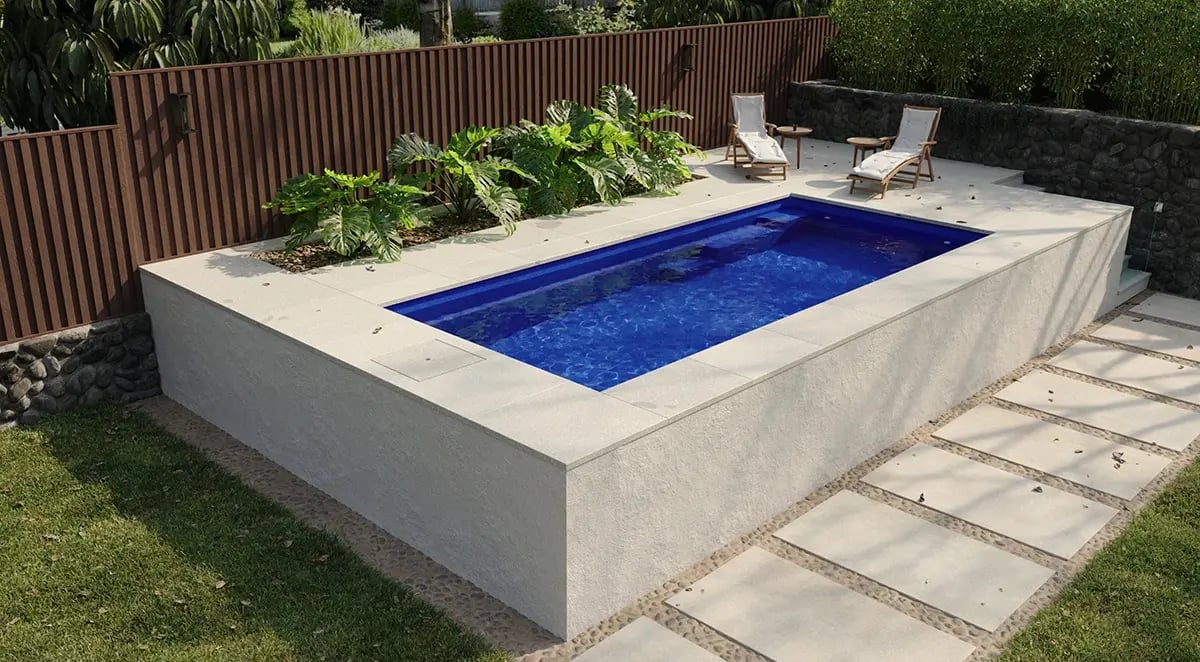 Above Ground Pool - Airlie 5.9m AquaGuard™ Quartz Ultra Arctic White