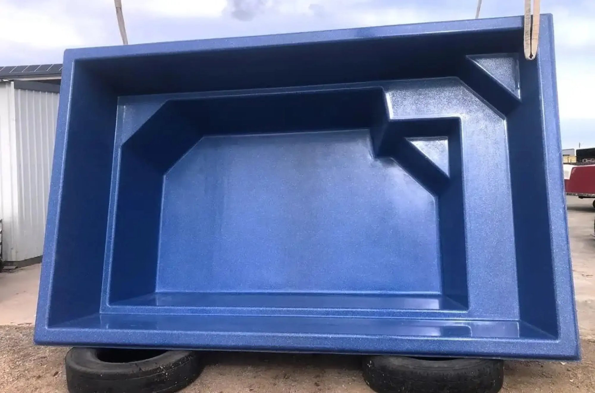 Flat Bottom Above Ground Fibreglass Pool 