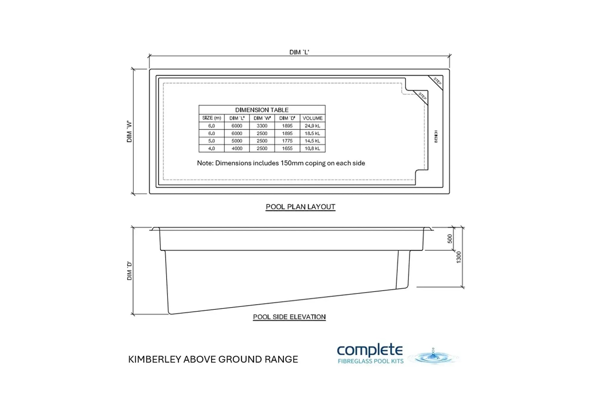 Fibreglass Above Ground Pool