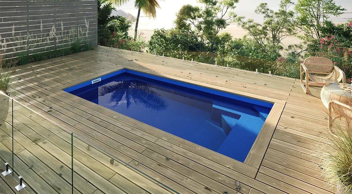 Cottesloe 4.7m AquaGuard™ Quartz Ultra Mid Blue Shimmer Finish