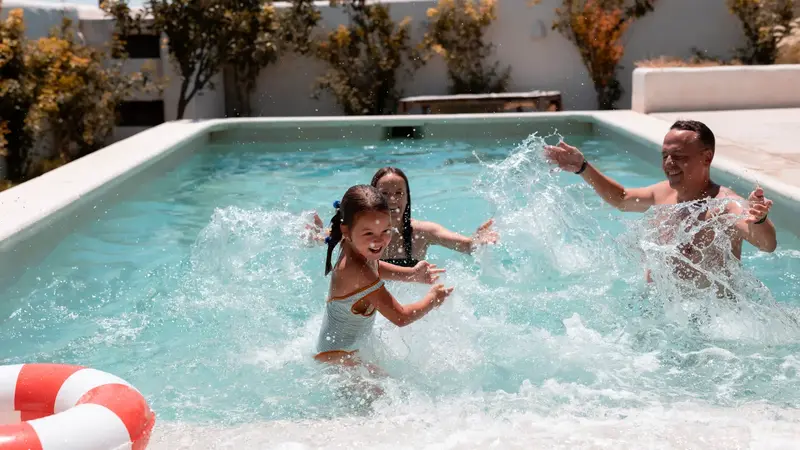 How deep should a pool be for a family, lap swimming or safety compliance? 