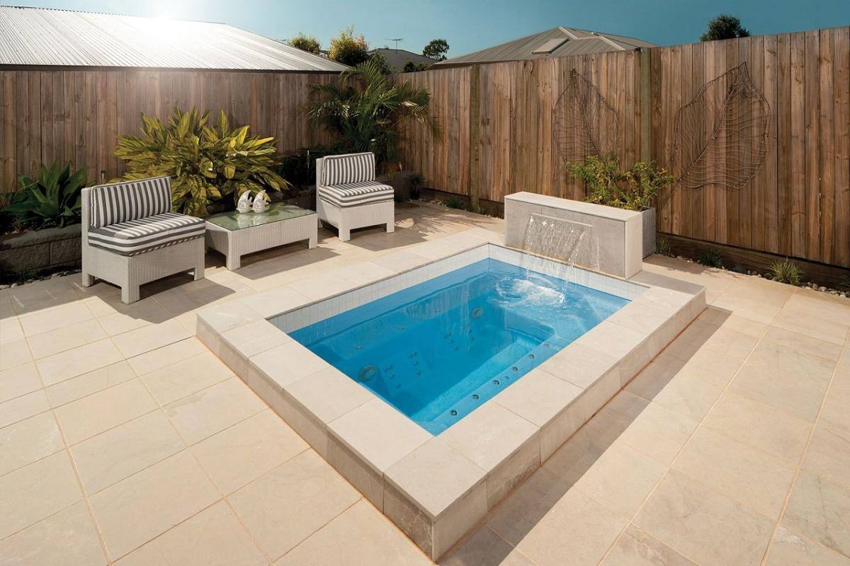 DIY Fibreglass Inground Pool - Broome Standalone Spa in Sky Pearl