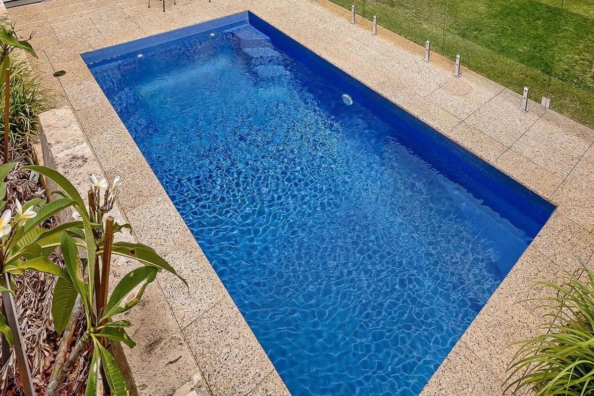 DIY Fibreglass Inground Pool - Daintree 7m in Pacific Pearl