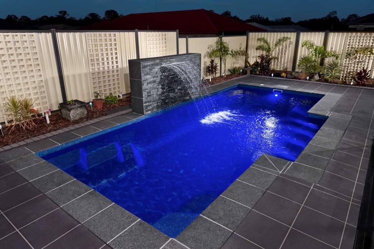 DIY Fibreglass Inground Pool - Hayman 7m in Midnight Glitter