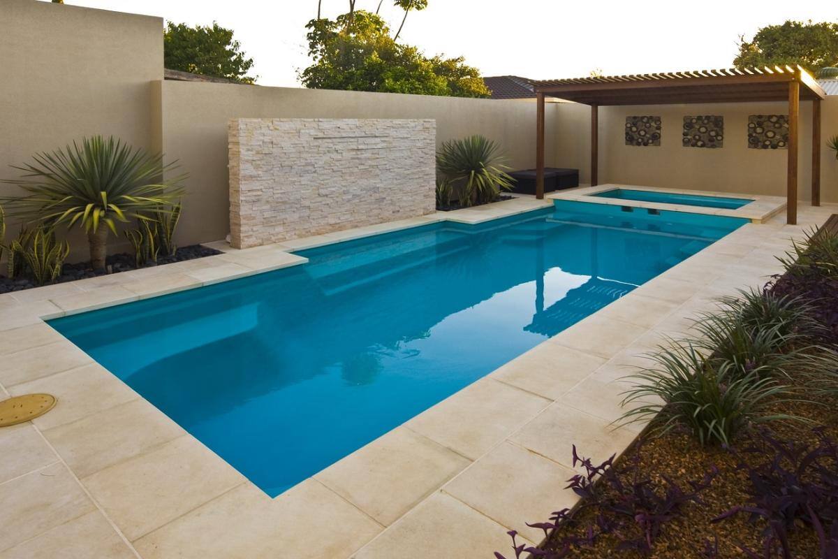 DIY Fibreglass Inground Pool - Hayman 8m Pool and Broome Spa Combo in Coral Blue