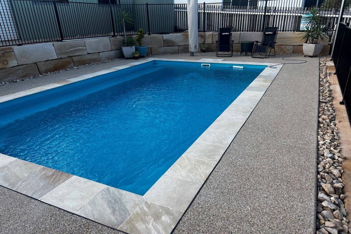 DIY Fibreglass Inground Pool - Whitsunday 7m in Coral Blue