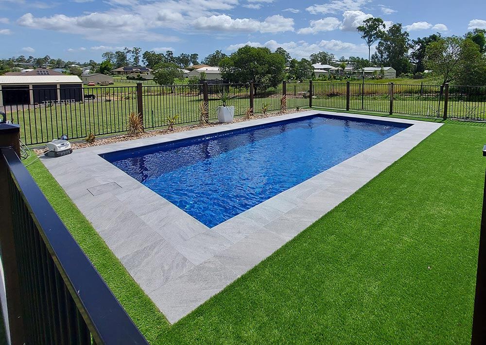 DIY Fibreglass Inground Pool - Whitsunday 8m in Mystic Shimmer