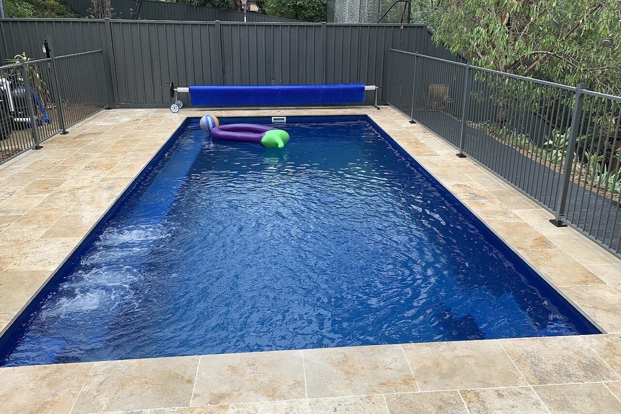 DIY Fibreglass Inground Pool - Whitsunday 8m in Mystic Shimmer